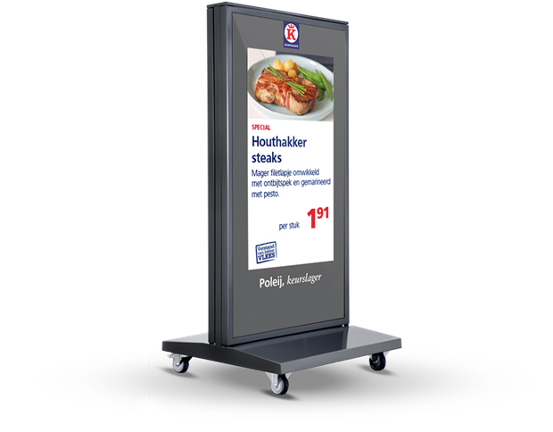 Digitaal LED stoepbord/ mobiel LED reclamebord